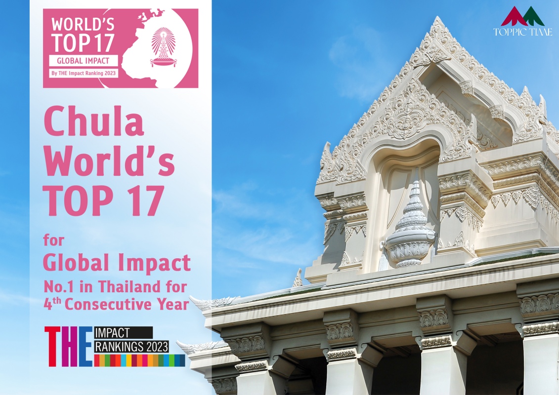 อันดับ 17 ของโลก!! 'จุฬาลงกรณ์มหาวิทยาลัย' ครองที่ 1 ในไทย